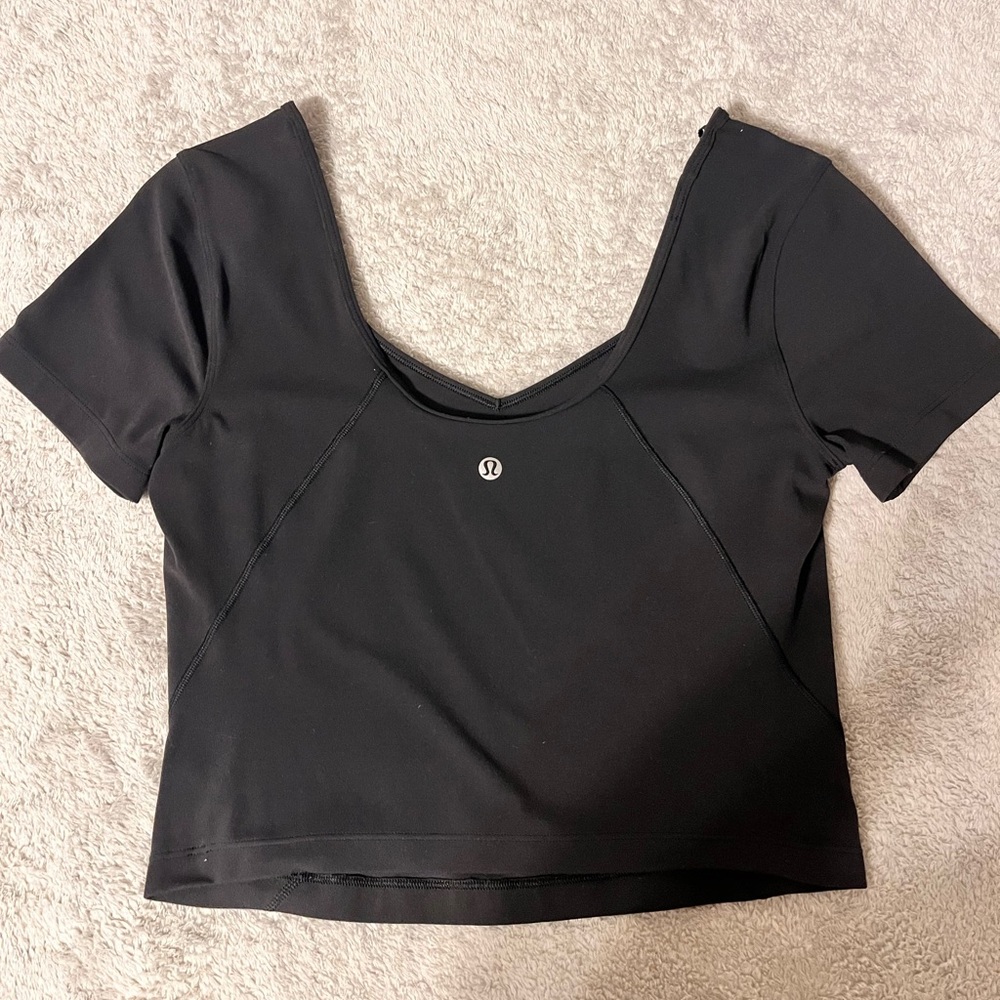 Black Lululemon Align Tee